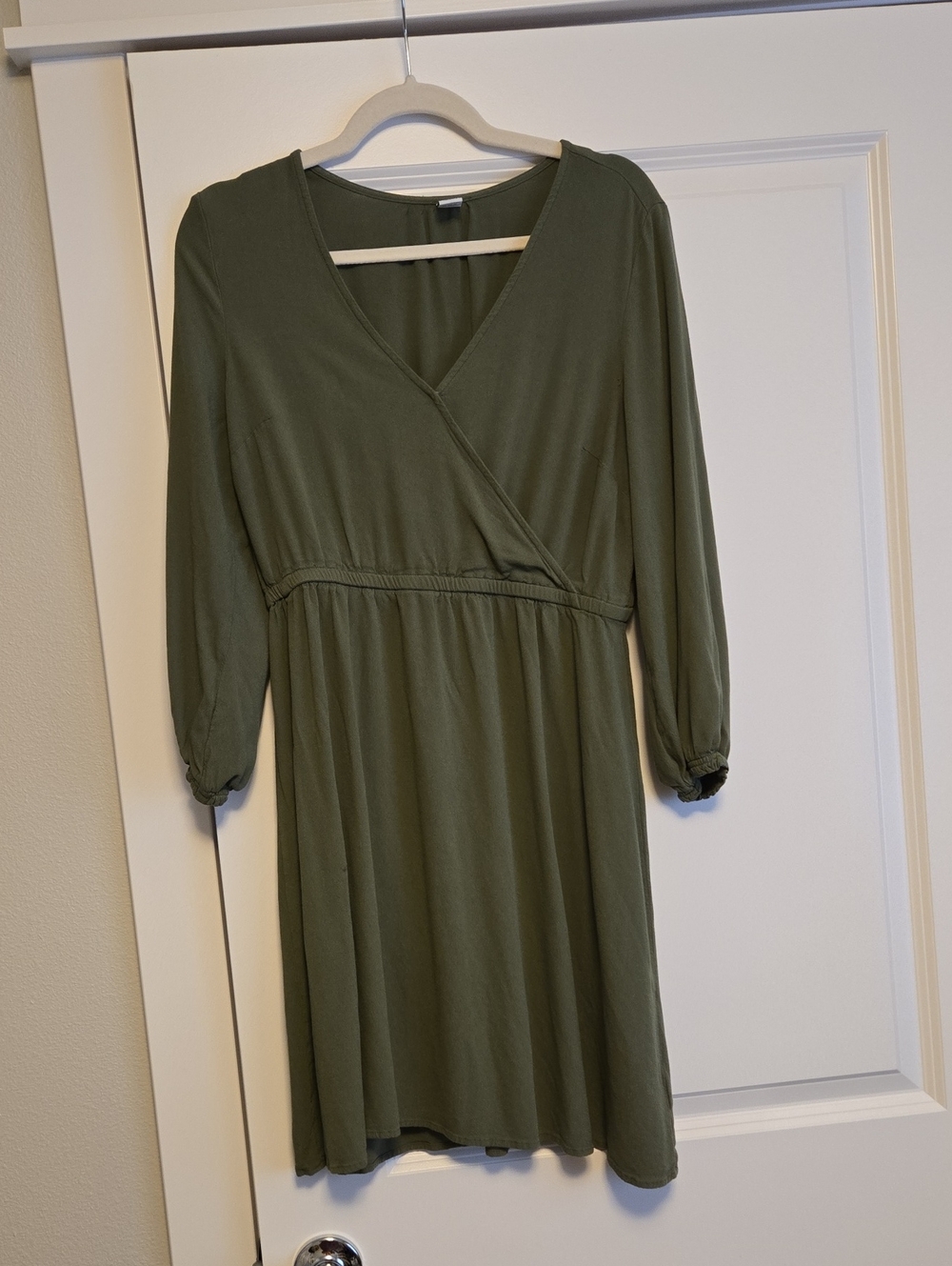 Old Navy Olive Green V-Neck  Women’s Dress